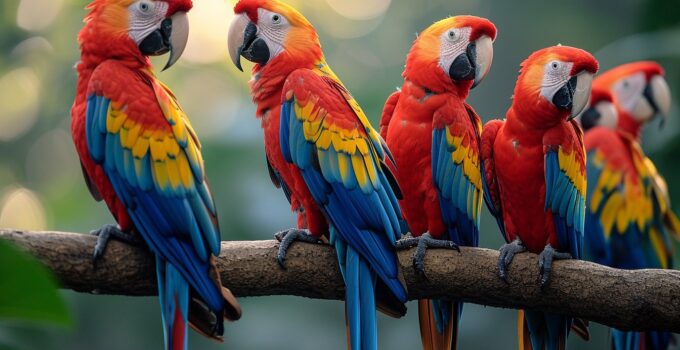 Couleurs Tropicales : Quand les perroquets en peinture ouvrent une fenêtre sur le monde